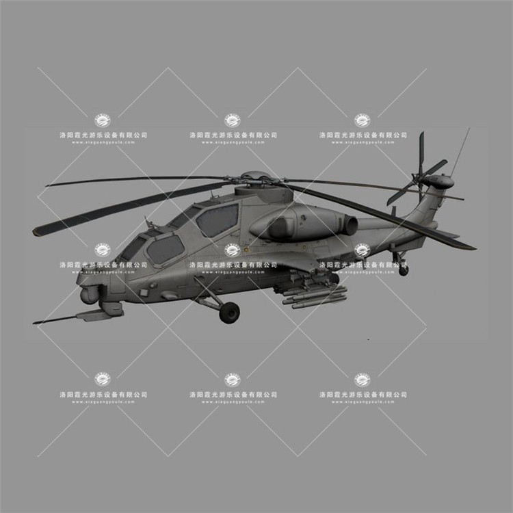 江门武装直升机3D模型